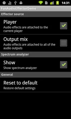 Fun Audio Effector Demo android App screenshot 0